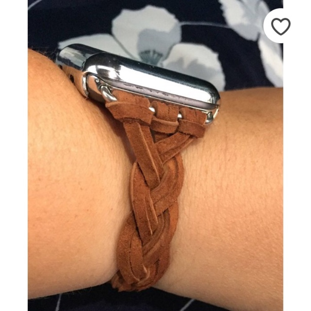 Braided suede Apple Watch band